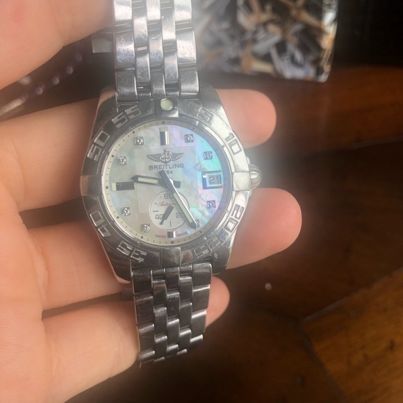 Breitling Galactic 36 MOP Diamond Dial Watch - Picture 5 of 8